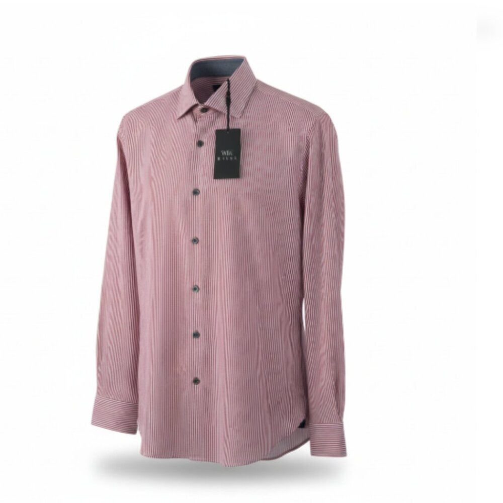 WRK Dress Shirt Men’s 15.5 Red Check Blue Contrast 4-Way Stretch NWT Long Sleeve